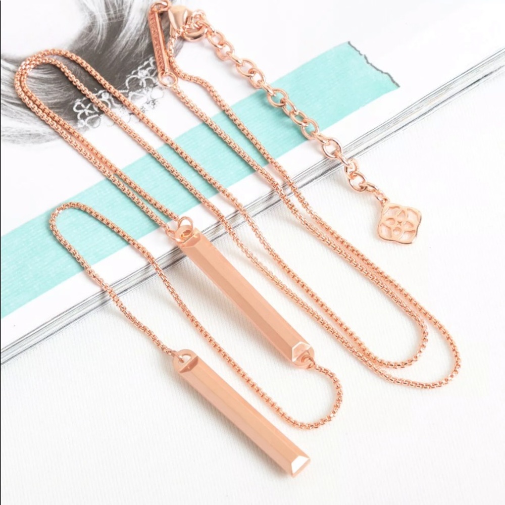 Kendra Scott Shelton Necklace in Rose Gold